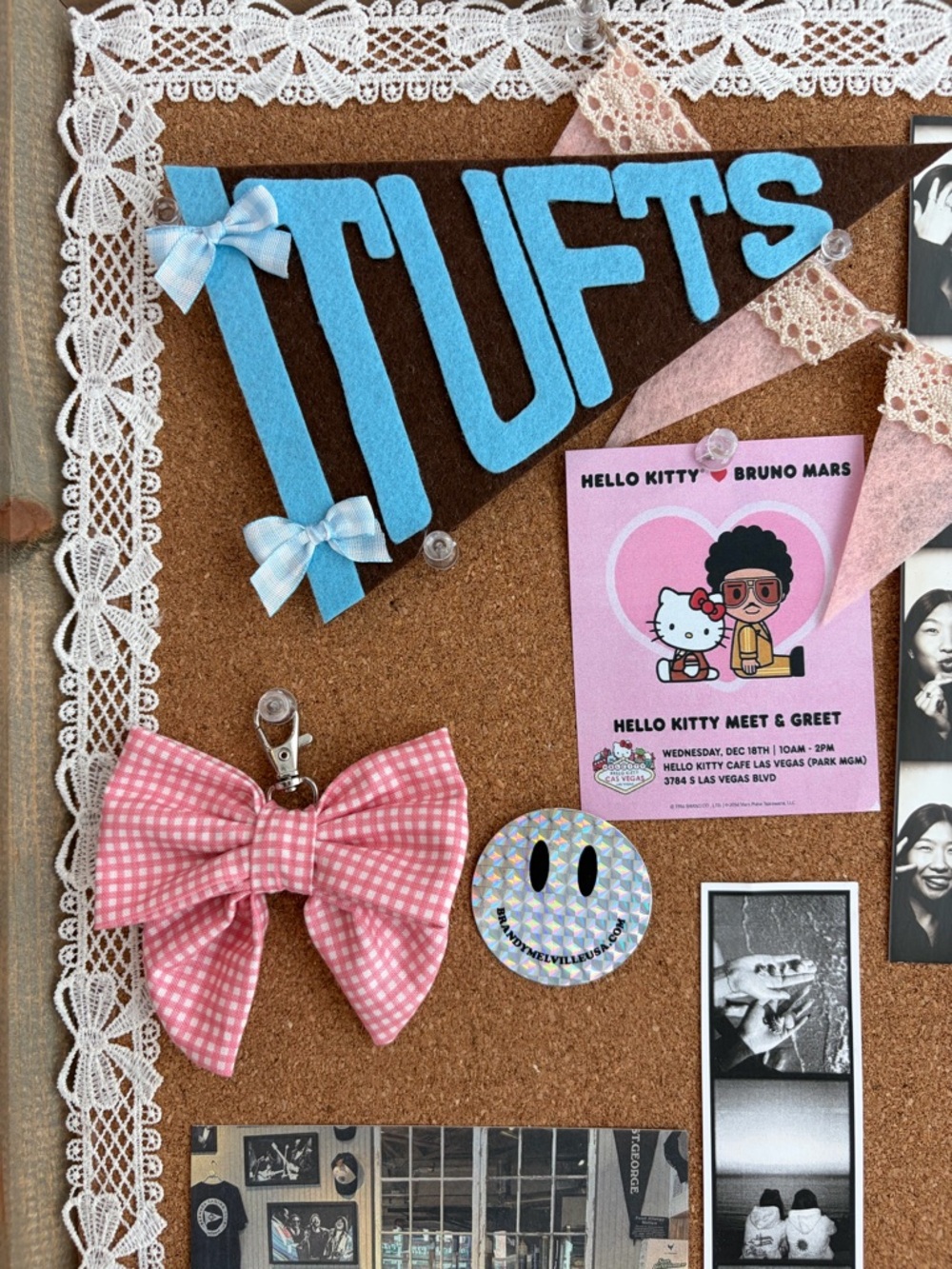 Personalized Decorative Corkboard Pennant Wall Art